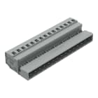 WAGO ELETTRONICA - Connettore maschio per 1 conduttore.CAGE CLAMP®.2,5 mm².grigio
