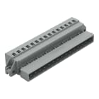 WAGO ELETTRONICA - Connettore maschio per 1 conduttore.CAGE CLAMP®.2,5 mm².grigio