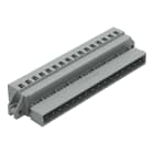 WAGO ELETTRONICA - Connettore maschio per 1 conduttore.CAGE CLAMP®.2,5 mm².grigio
