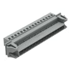 WAGO ELETTRONICA - Connettore maschio per 1 conduttore.CAGE CLAMP®.2,5 mm².grigio