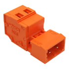 WAGO ELETTRONICA - Connettore maschio per 1 conduttore.CAGE CLAMP®.2,5 mm².arancione