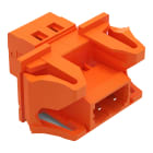 WAGO ELETTRONICA - Connettore maschio per 1 conduttore.CAGE CLAMP®.2,5 mm².arancione 231-632/114-000