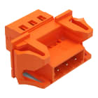 WAGO ELETTRONICA - Connettore maschio per 1 conduttore.CAGE CLAMP®.2,5 mm².arancione