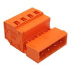 WAGO ELETTRONICA - Connettore maschio per 1 conduttore.CAGE CLAMP®.2,5 mm².arancione