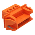 WAGO ELETTRONICA - Connettore maschio per 1 conduttore.CAGE CLAMP®.2,5 mm².arancione