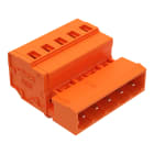 WAGO ELETTRONICA - Connettore maschio per 1 conduttore.CAGE CLAMP®.2,5 mm².arancione
