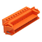WAGO ELETTRONICA - Connettore maschio per 1 conduttore.CAGE CLAMP®.2,5 mm².arancione