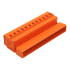 WAGO ELETTRONICA - Connettore maschio per 1 conduttore.CAGE CLAMP®.2,5 mm².arancione