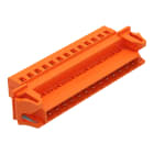 WAGO ELETTRONICA - Connettore maschio per 1 conduttore.CAGE CLAMP®.2,5 mm².arancione
