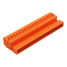 WAGO ELETTRONICA - Connettore maschio per 1 conduttore.CAGE CLAMP®.2,5 mm².arancione