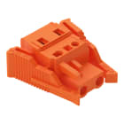 WAGO ELETTRONICA - Spina femmina per 1 conduttore.CAGE CLAMP®.2,5 mm².arancione