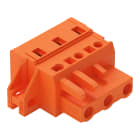 WAGO ELETTRONICA - Spina femmina per 1 conduttore.CAGE CLAMP®.2,5 mm².arancione