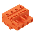 WAGO ELETTRONICA - Spina femmina per 1 conduttore.CAGE CLAMP®.2,5 mm².arancione