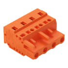 WAGO ELETTRONICA - Spina femmina per 1 conduttore.CAGE CLAMP®.2,5 mm².arancione