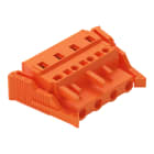 WAGO ELETTRONICA - Spina femmina per 1 conduttore.CAGE CLAMP®.2,5 mm².arancione