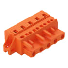 WAGO ELETTRONICA - Spina femmina per 1 conduttore.CAGE CLAMP®.2,5 mm².arancione