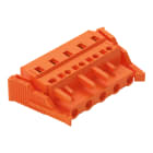 WAGO ELETTRONICA - Spina femmina per 1 conduttore.CAGE CLAMP®.2,5 mm².arancione