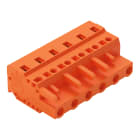 WAGO ELETTRONICA - Spina femmina per 1 conduttore.CAGE CLAMP®.2,5 mm².arancione