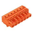 WAGO ELETTRONICA - Spina femmina per 1 conduttore.CAGE CLAMP®.2,5 mm².arancione