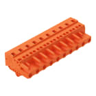 WAGO ELETTRONICA - Spina femmina per 1 conduttore.CAGE CLAMP®.2,5 mm².arancione
