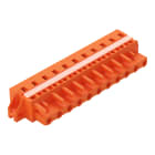 WAGO ELETTRONICA - Spina femmina per 1 conduttore.CAGE CLAMP®.2,5 mm².arancione