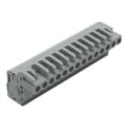 WAGO ELETTRONICA - Connettore femmina 1 conduttore, ang..CAGE CLAMP®.2,5 mm².grigio