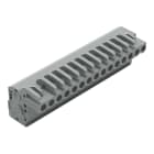 WAGO ELETTRONICA - Connettore femmina 1 conduttore, ang..CAGE CLAMP®.2,5 mm².grigio