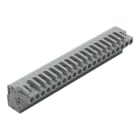 WAGO ELETTRONICA - Connettore femmina 1 conduttore, ang..CAGE CLAMP®.2,5 mm².grigio