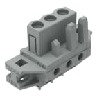 WAGO ELETTRONICA - Connettore femmina THT.dritto.Passo pin 5 mm.grigio 232-133/031-000