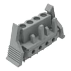 WAGO ELETTRONICA - Connettore femmina THT.dritto.Passo pin 5 mm.grigio 232-134/039-000