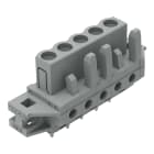 WAGO ELETTRONICA - Connettore femmina THT.dritto.Passo pin 5 mm.grigio 232-135/031-000