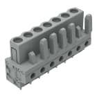 WAGO ELETTRONICA - Connettore femmina THT.dritto.Passo pin 5 mm.grigio 232-137