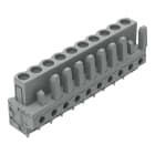WAGO ELETTRONICA - Connettore femmina THT.dritto.Passo pin 5 mm.grigio 232-140