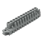WAGO ELETTRONICA - Connettore femmina THT.dritto.Passo pin 5 mm.grigio 232-142/031-000