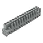 WAGO ELETTRONICA - Connettore femmina THT.dritto.Passo pin 5 mm.grigio
