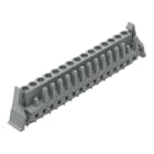 WAGO ELETTRONICA - Connettore femmina THT.dritto.Passo pin 5 mm.grigio