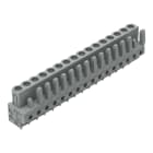 WAGO ELETTRONICA - Connettore femmina THT.dritto.Passo pin 5 mm.grigio