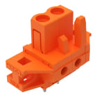 WAGO ELETTRONICA - Connettore femmina THT.dritto.Passo pin 5,08 mm.arancione