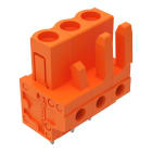 WAGO ELETTRONICA - Connettore femmina THT.dritto.Passo pin 5,08 mm.arancione