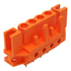 WAGO ELETTRONICA - Connettore femmina THT.dritto.Passo pin 5,08 mm.arancione 232-164/047-000