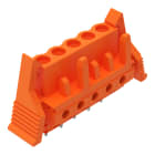WAGO ELETTRONICA - Connettore femmina THT.dritto.Passo pin 5,08 mm.arancione