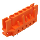 WAGO ELETTRONICA - Connettore femmina THT.dritto.Passo pin 5,08 mm.arancione