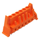 WAGO ELETTRONICA - Connettore femmina THT.dritto.Passo pin 5,08 mm.arancione