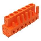 WAGO ELETTRONICA - Connettore femmina THT.dritto.Passo pin 5,08 mm.arancione
