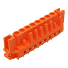 WAGO ELETTRONICA - Connettore femmina THT.dritto.Passo pin 5,08 mm.arancione