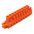 WAGO ELETTRONICA - Connettore femmina THT.dritto.Passo pin 5,08 mm.arancione