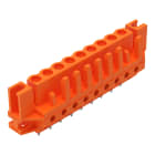WAGO ELETTRONICA - Connettore femmina THT.dritto.Passo pin 5,08 mm.arancione