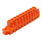 WAGO ELETTRONICA - Connettore femmina THT.dritto.Passo pin 5,08 mm.arancione