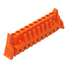 WAGO ELETTRONICA - Connettore femmina THT.dritto.Passo pin 5,08 mm.arancione