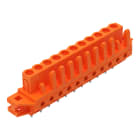 WAGO ELETTRONICA - Connettore femmina THT.dritto.Passo pin 5,08 mm.arancione